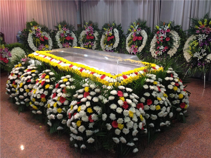 上海灵堂灵车 花圈 灵堂布置